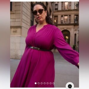 NWT Universal Standard Gramercy Liquid Jersey Dress color: Rothko Purple size 22